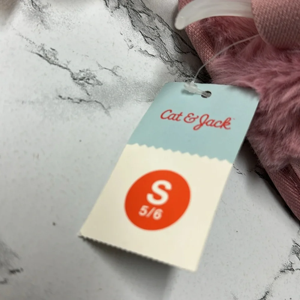 Cat & Jack Toddler Pink/Lily Metallic Scuff Slipper Size S(5/6)